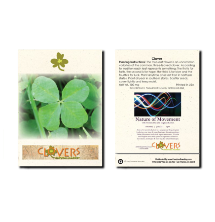 Clover Flower Seed Packet