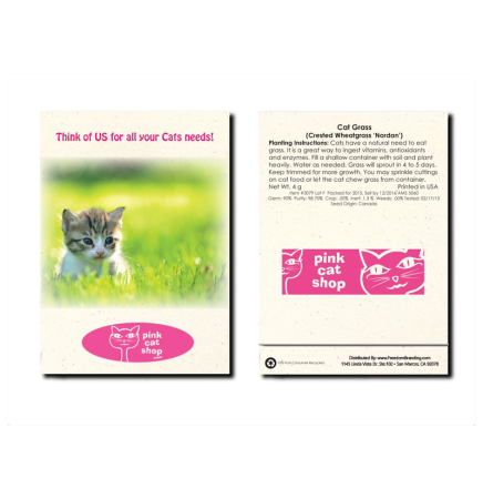 Cat Grass Seed Packet