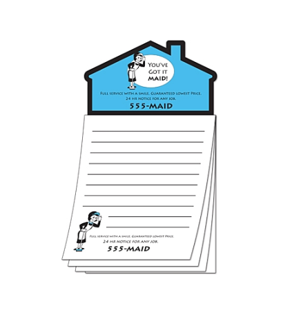 Magna-Pad 50 Sheet Note Pad w/ House Shape Magnet (3.5"x6.25")