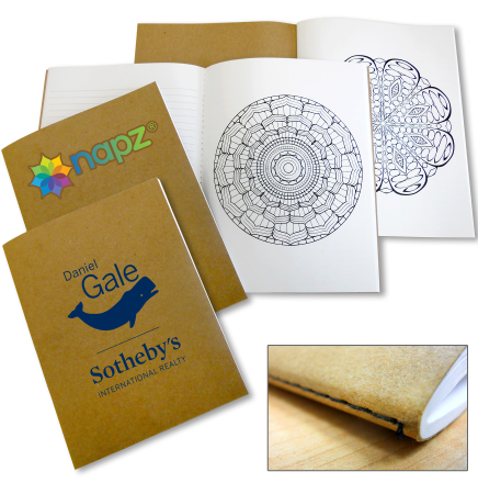 Made In USA Coloring Book with Mandalas and Notebook Paper