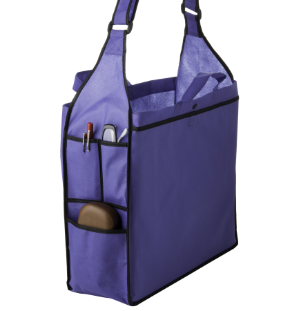 Essential Side Pocket Non-Woven Tote Bag with Insert (16"X6"X14") - Screen Print