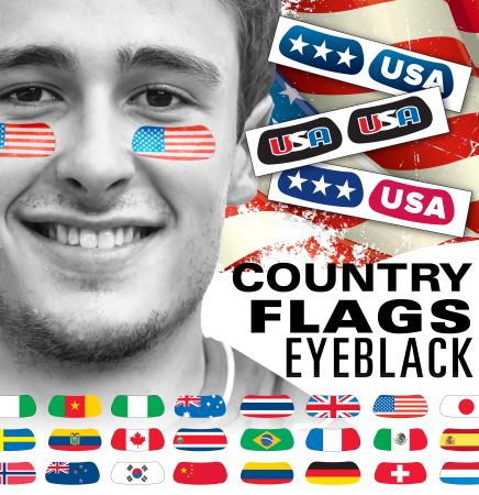 International Country Flags Eyeblack Eye Decoration - United States