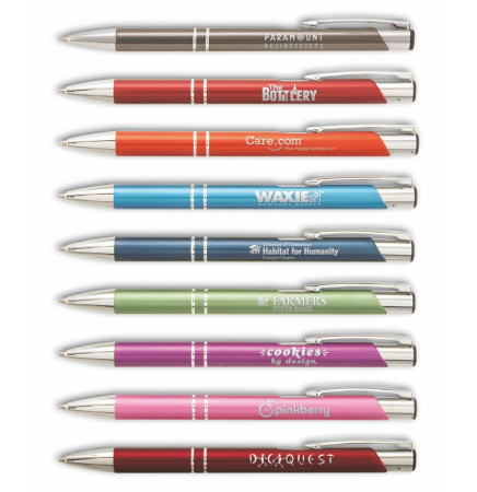 Matte Tres-Chic Ballpoint Pen w/ Polished Chrome Accents