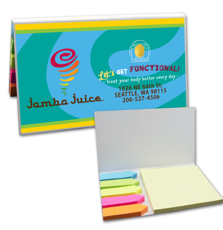 Sticky Notes w/ Flags - 6 Pads (50 Sheet Pad)