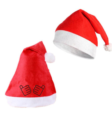 Custom Holiday Felt Santa Hat