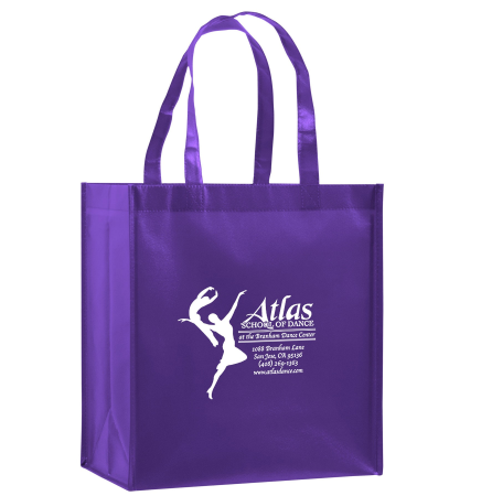 Gloss Grocery Bag w/Insert 12" x 8" x 13"