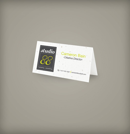 Seed Paper Business Card