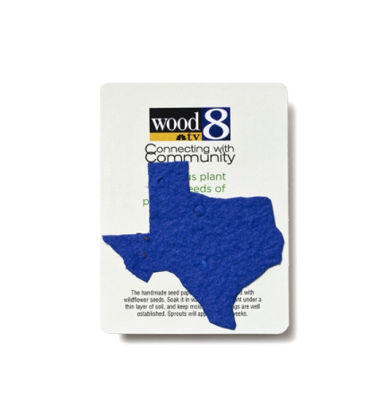 Mini State Of Texas Style Shape Seed Paper Gift Pack