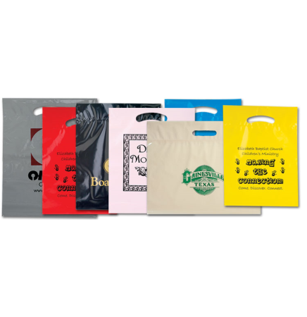 Short Run Die Cut Handle Bags (12"x15"x3")