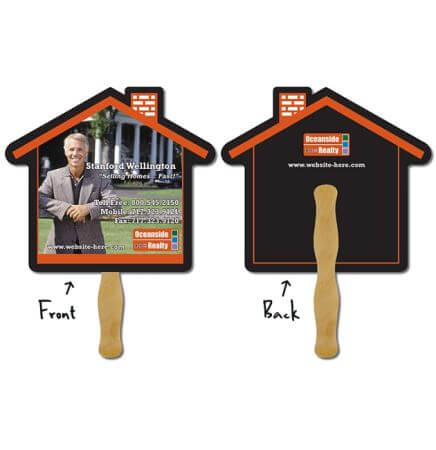 House Hand Fan Full Color (2 Sides)