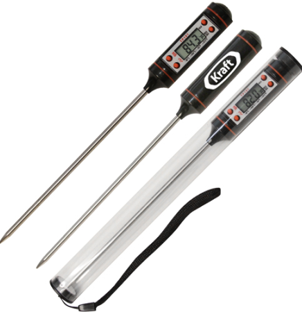 Digital Cooking Thermometer with Stainless Probe