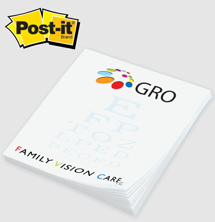 Custom Printed Post-it® Notes (2 3/4"x3") 25 Sheets/ 4 Color