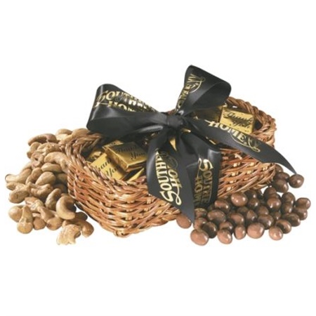 Gift Basket w/Chocolate Basketballs