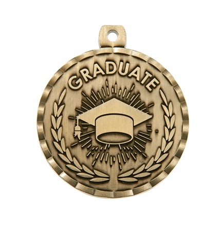 Graduation Medal - Adult/Teen Sizes - Engravement Type = Graduate