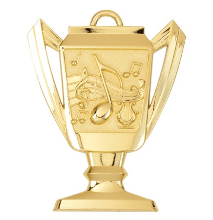 Music Cup Medal - Bright Silver Awards