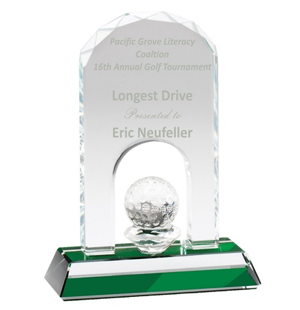 5 1/4" Crystal Golf Awards