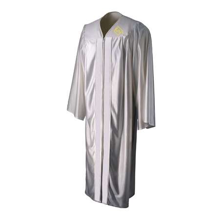 Shiny Fabric - Graduation Gown - With Embroidery - Adult/Teen Sizes