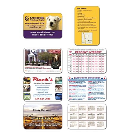 14 Point Laminated Football Schedule Wallet Card (3.5"x2.25")