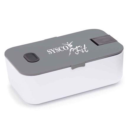 Food Container With Smartphone Holder & Gray Lid - Personalization Available