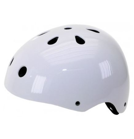 BMX Helmet Gloss White S/M