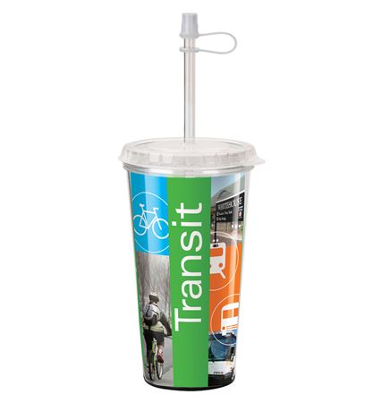 16 Oz. Full-Color Take-Out Tumbler - Made in the USA