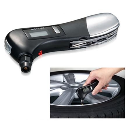Tire Pressure Gauge With Tools