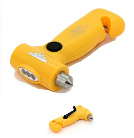 Multi Functional Auto Emergency Hammer W/ Flashlight