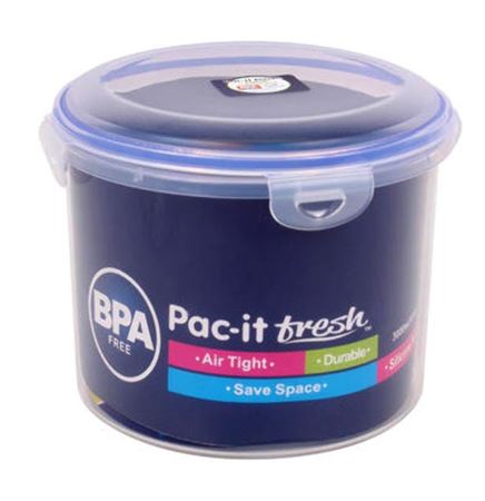 Pac-it Fresh 101oz Round Food Container