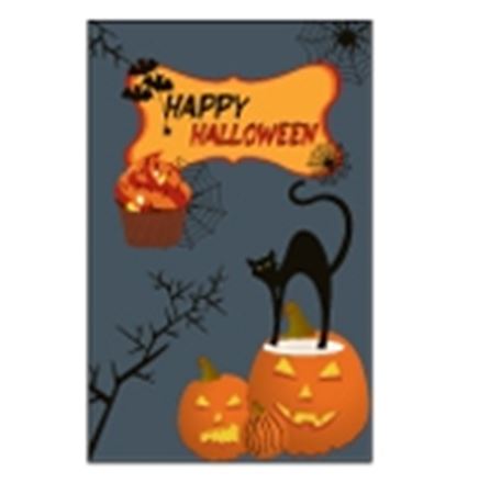 Happy Halloween Pumpkins Speciality Garden Flag (12"x18")