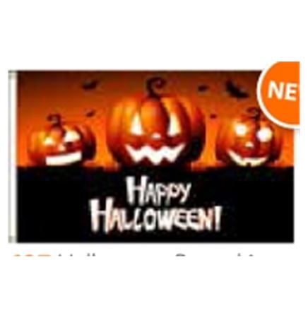 Boutique Flag - Halloween Pumpkins (2'x3')