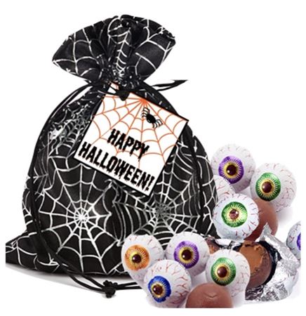 Halloween Spider Bag filled with Chocolate