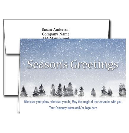 Logo Holiday Greeting Cards w/Imprinted Envelopes (5"x7")