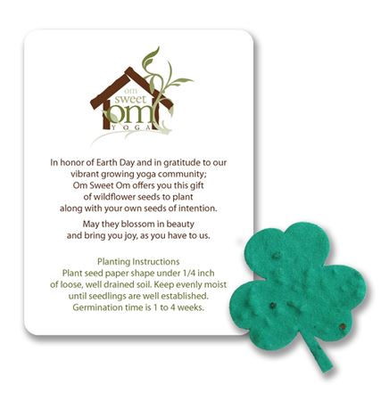 Mini Clover Style Leaf Shape Seed Paper Gift Pack