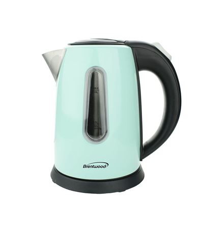 1 Quart Blue Electric Stainless Steel Kettle