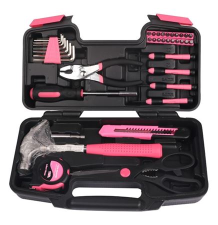 All Purpose Household Pink Tool Kit
