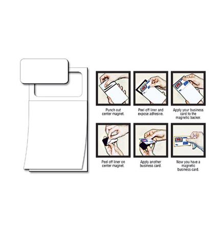 Magnetic Scratch Pad / Notepad (MBC) - Plain White Sheet (50 Sheet)