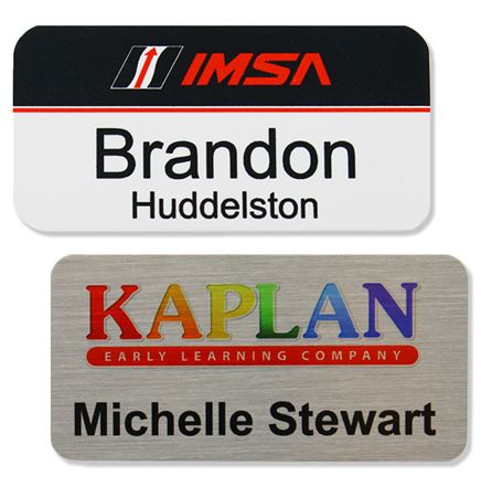 Athena Aluminum Metal Personalized Name Badge (1.5"x3")