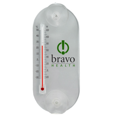 Small - Acrylic Oval Temperature Gauge