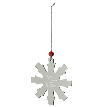 Silver Snowflake Ornament